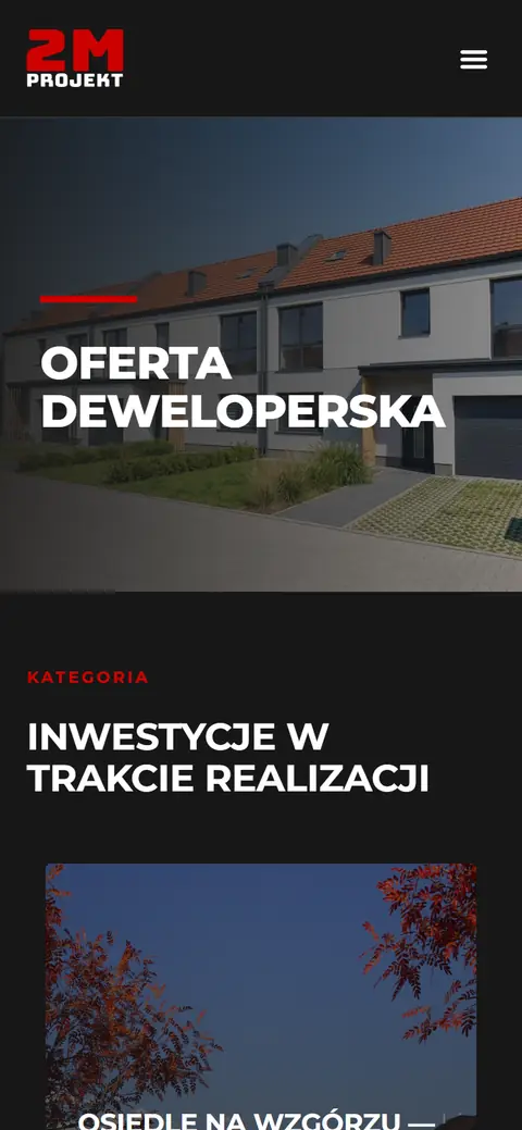 2MPROJEKT: podstrona na telefonie