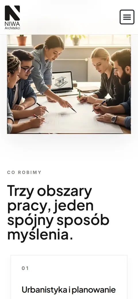 NIWA Architekci: kolejny ekran na telefonie