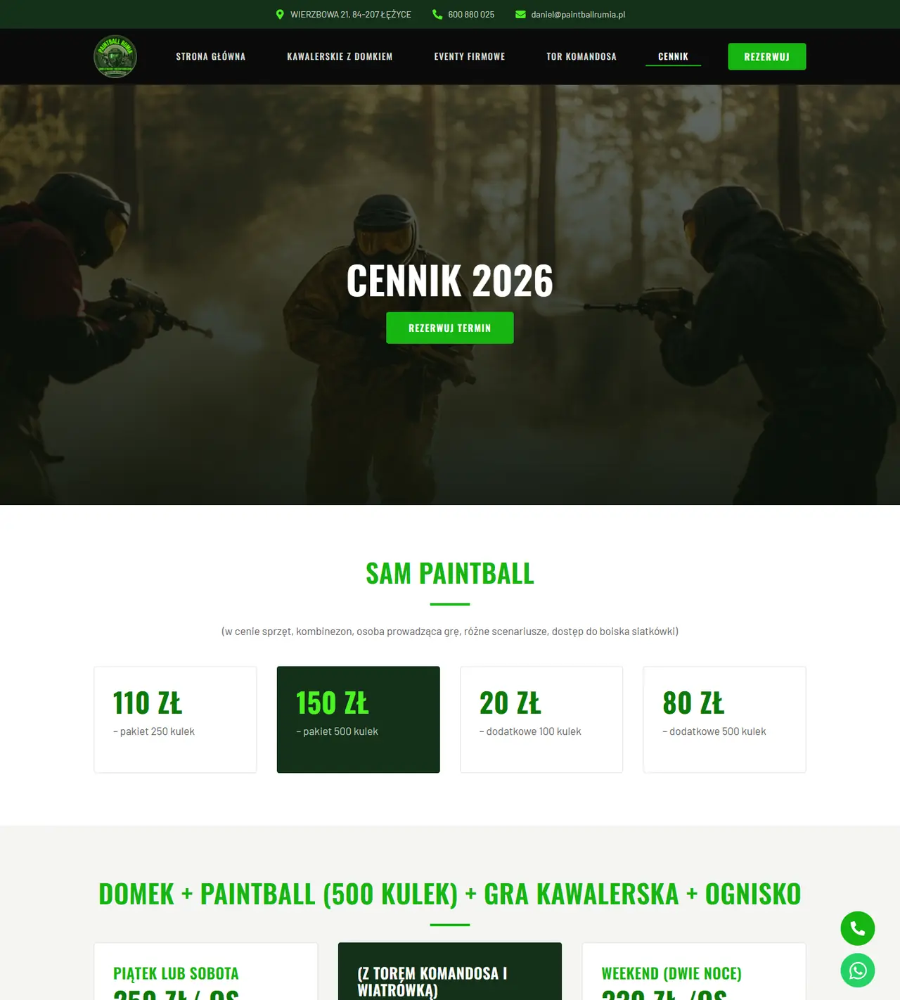 Paintball Rumia: następny widok strony