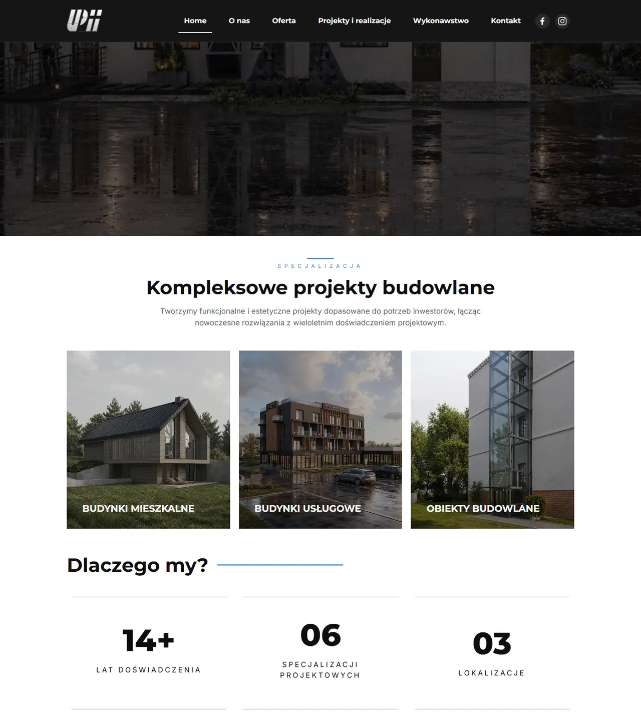 Projekty UPII: kolejna sekcja strony