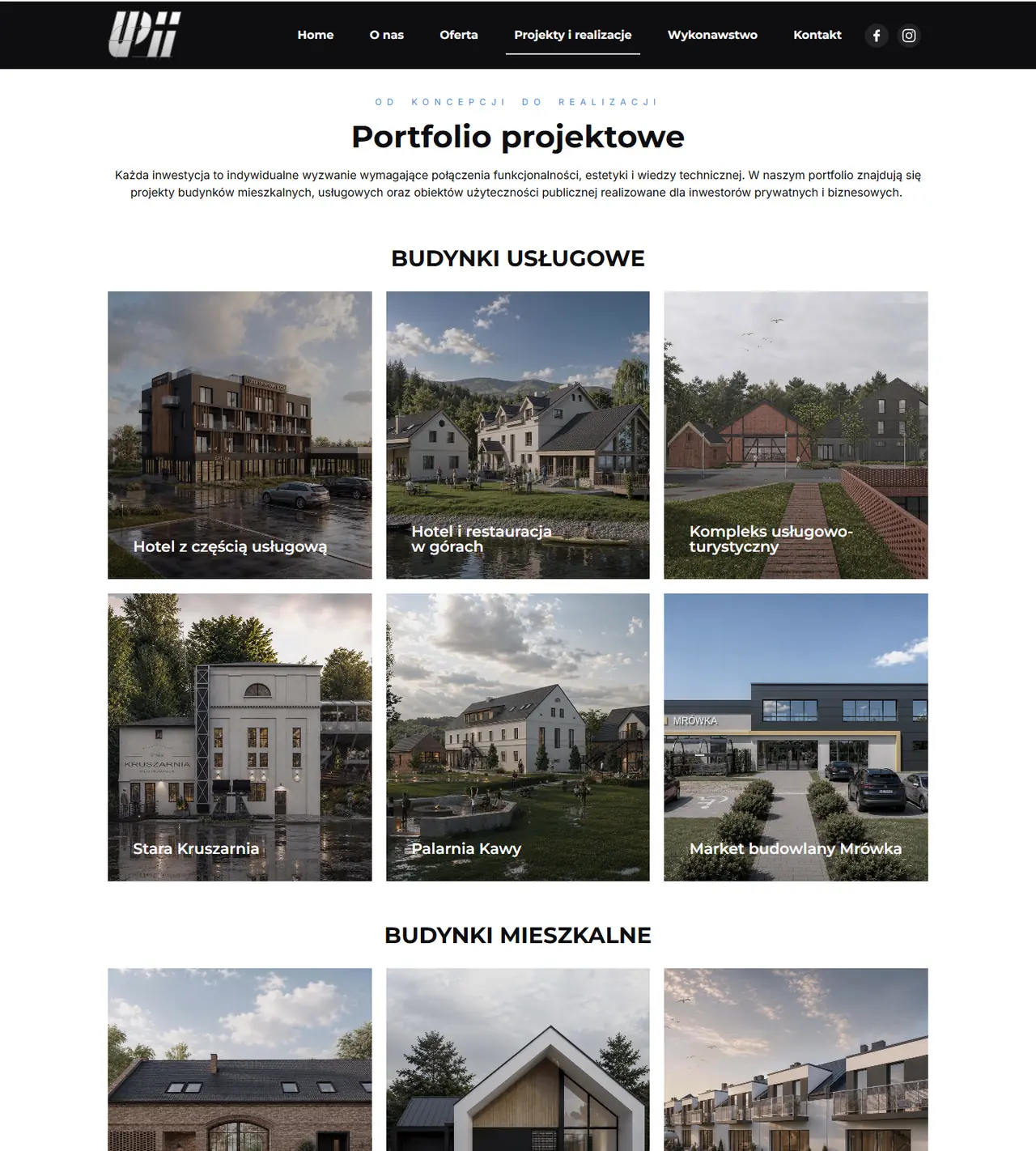 Projekty UPII: podstrona albo dalsza sekcja