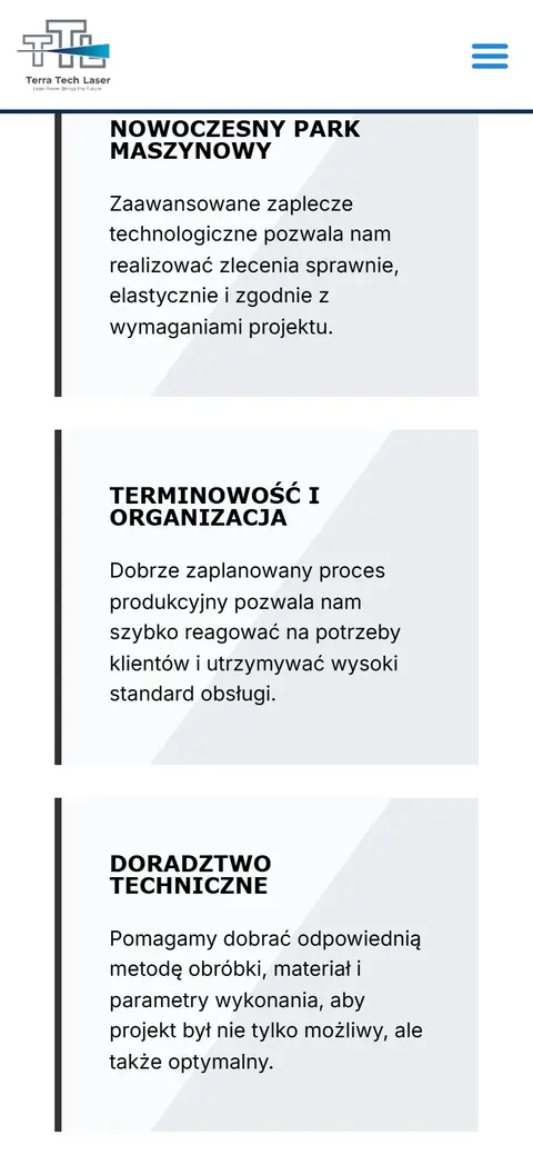 Terra Tech Laser: dalszy ekran na telefonie