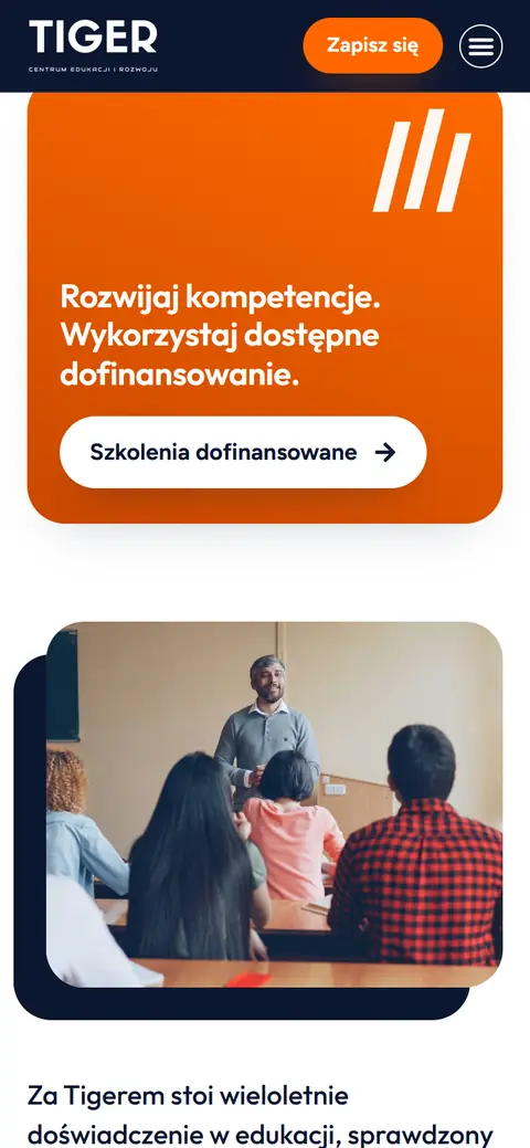 Tiger: dalszy ekran na telefonie